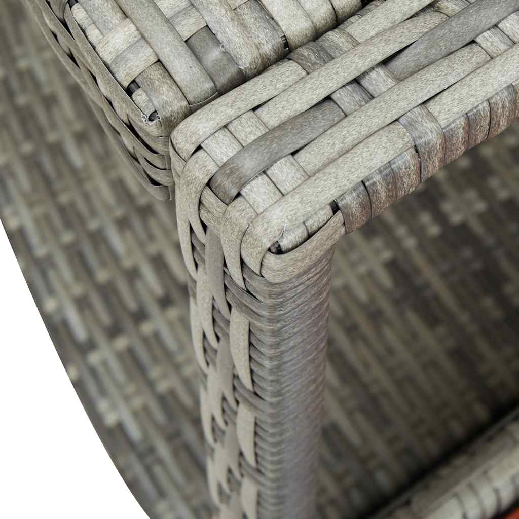Whirlpool-Umrandung Poly Rattan