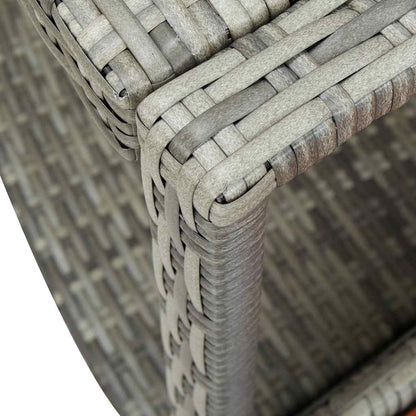 Whirlpool-Umrandung Poly Rattan