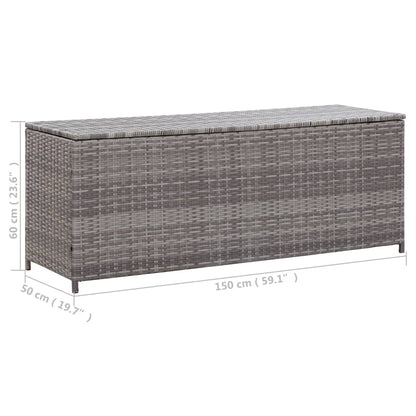 Garten-Auflagenbox 150X50X60 Cm Poly Rattan