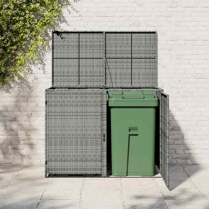 Mülltonnenbox Für 2 Tonnen Poly Rattan 148×77×111 Cm