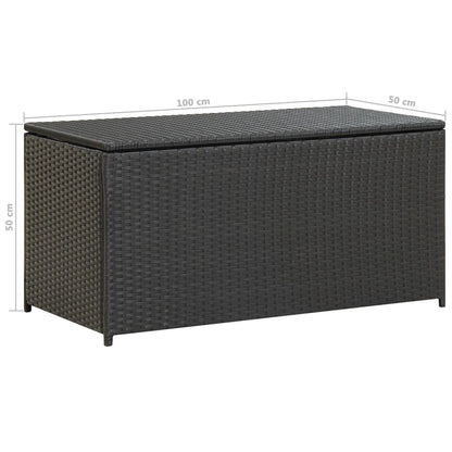Gartenbox Poly Rattan 100X50X50 Cm