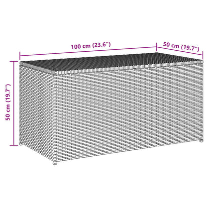 Gartenbox Poly Rattan 100X50X50 Cm