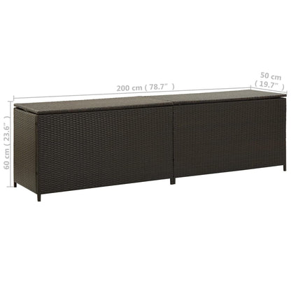 Gartenbox Poly Rattan 200X50X60 Cm