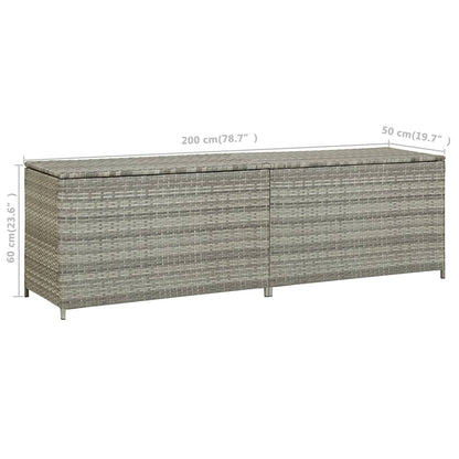 Gartenbox Poly Rattan 200X50X60 Cm