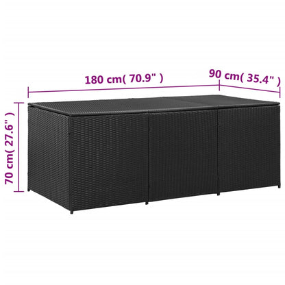 Gartenbox Poly Rattan 180X90X70 Cm