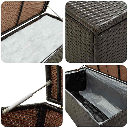 Gartenbox Poly Rattan 180X90X70 Cm