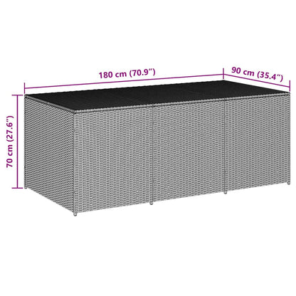 Gartenbox Poly Rattan 180X90X70 Cm
