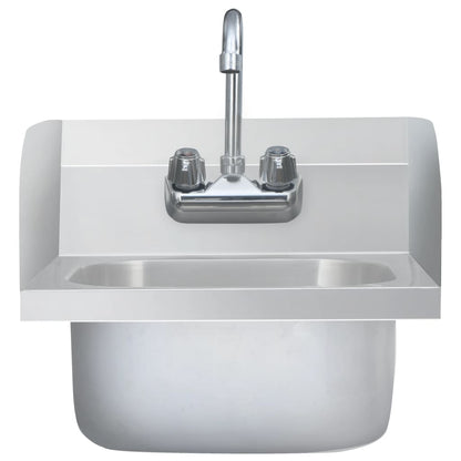 Gastro-Handwaschbecken Mit Wasserhahn Edelstahl