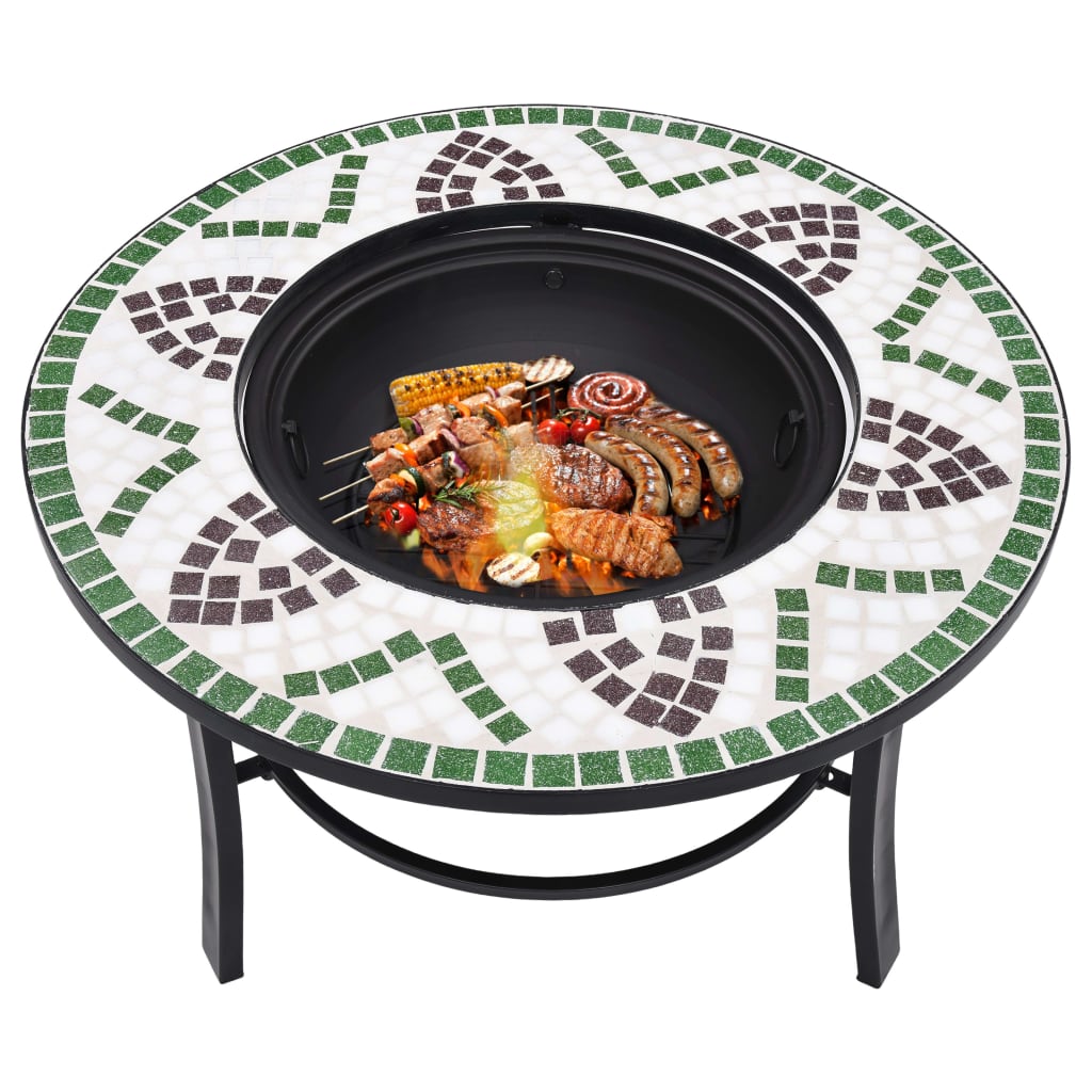 Feuerstelle Mosaik Keramik 68 Cm