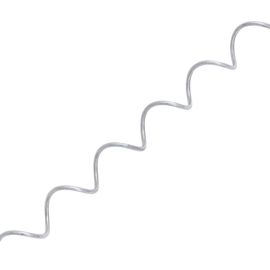 Gabionen-Spiralen 24 Stk. Verzinkter Stahl 100 Cm