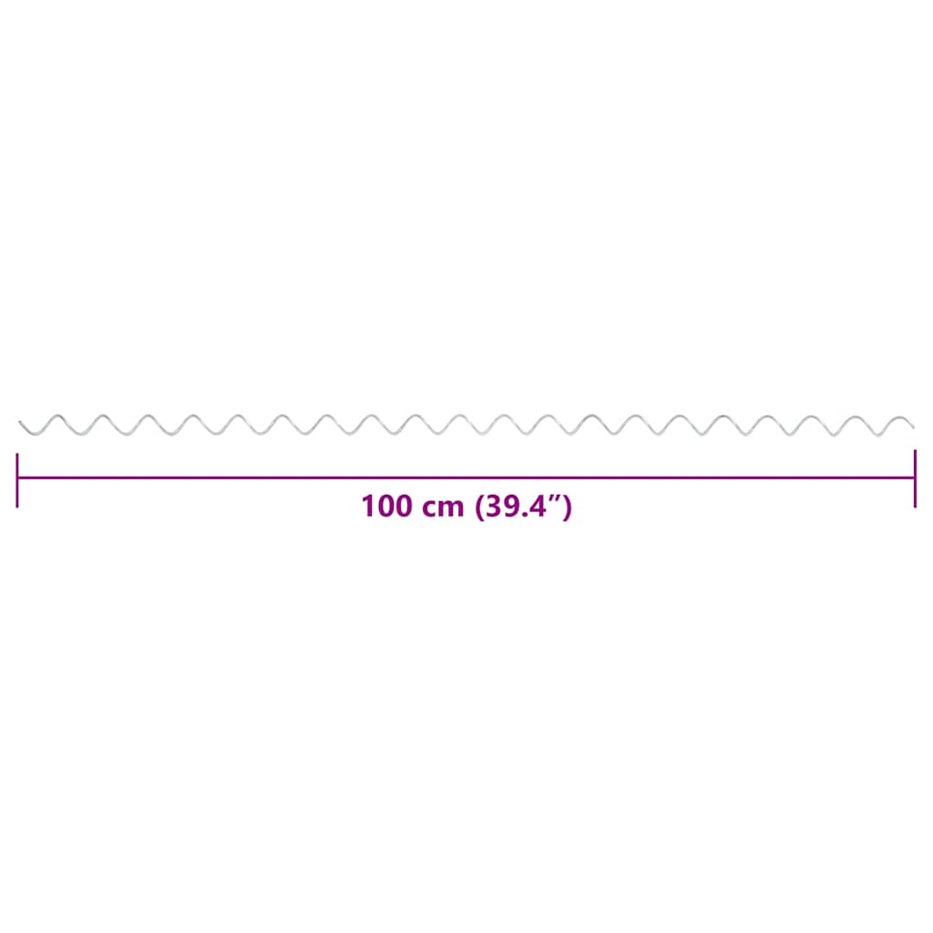 Gabionen-Spiralen 24 Stk. Verzinkter Stahl 100 Cm