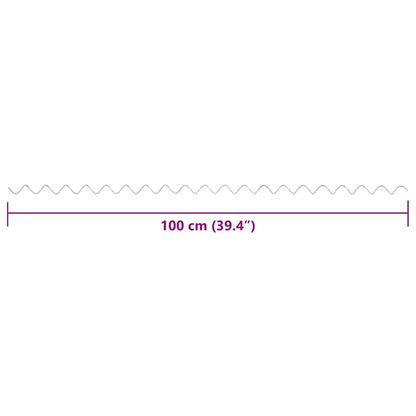 Gabionen-Spiralen 24 Stk. Verzinkter Stahl 100 Cm