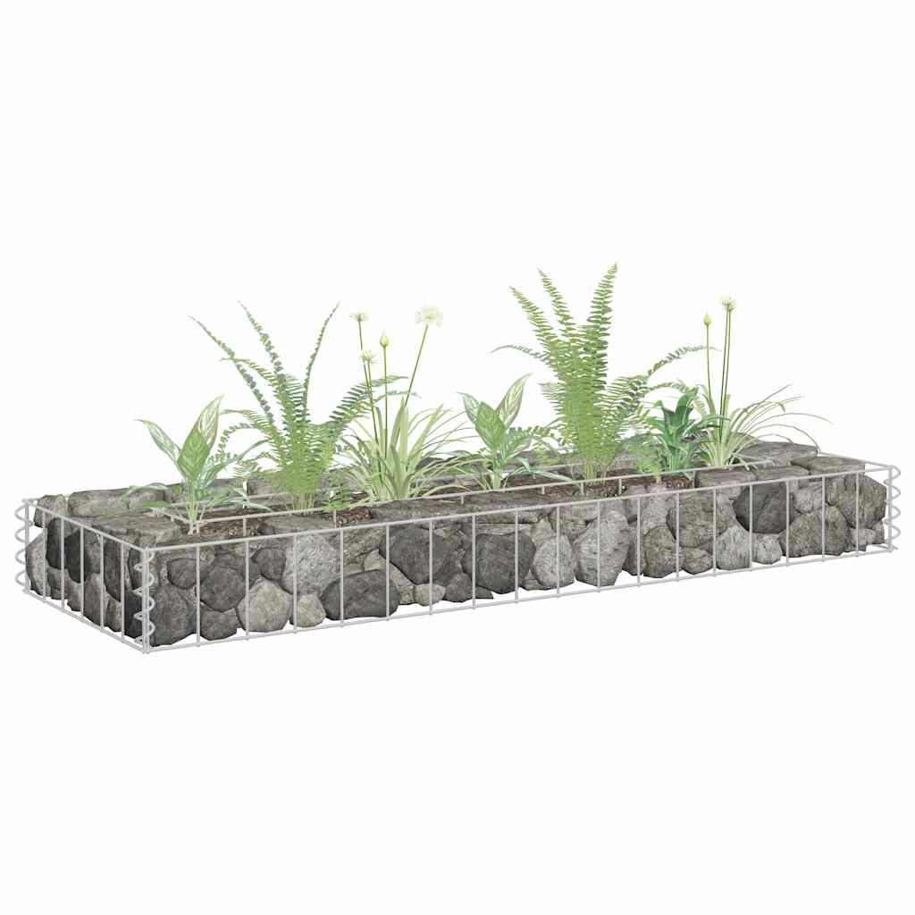 Gabionen-Hochbeet Verzinkter Stahl 450×30×60 Cm