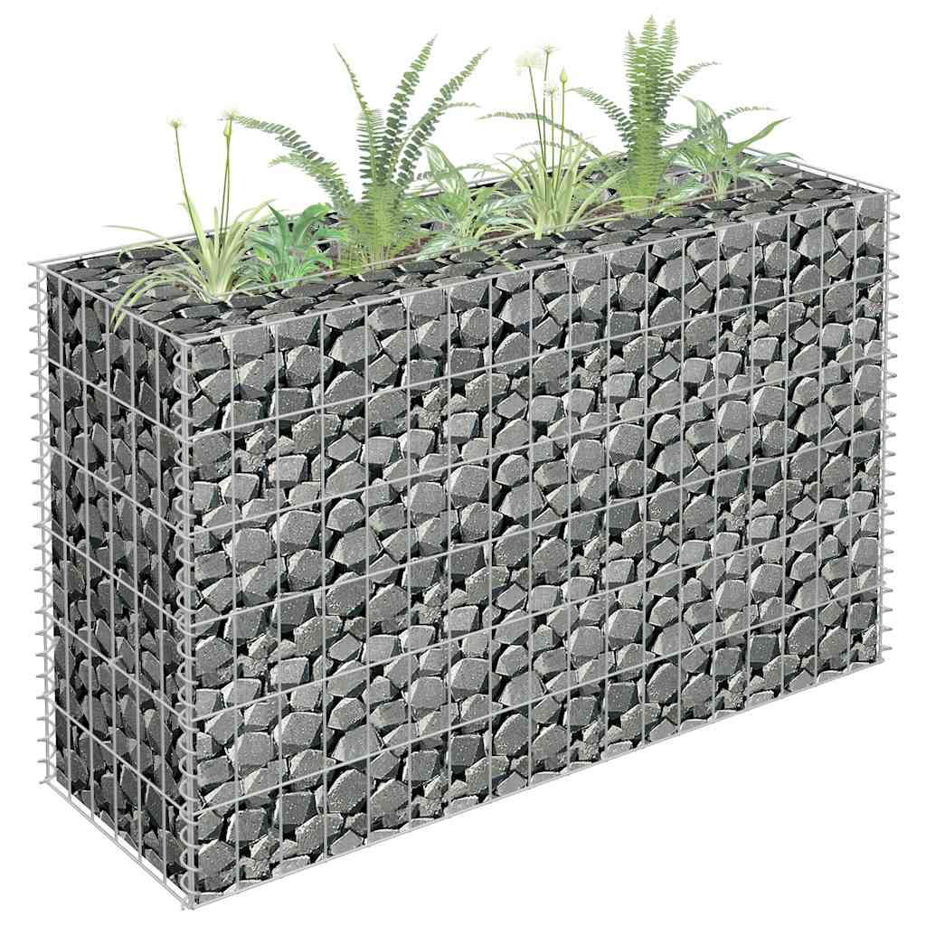 Gabionen-Hochbeet Verzinkter Stahl 450×30×60 Cm
