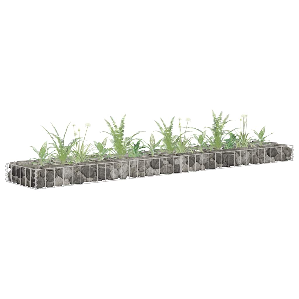 Gabionen-Hochbeet Verzinkter Stahl 450×30×60 Cm