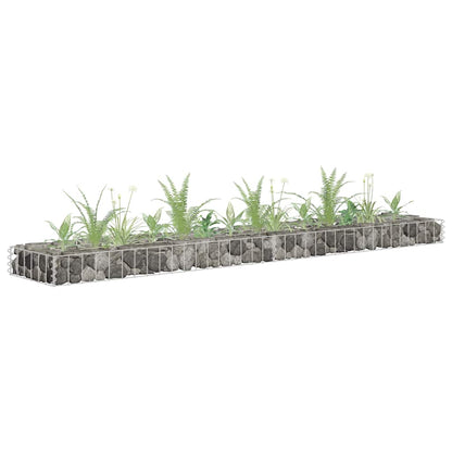 Gabionen-Hochbeet Verzinkter Stahl 450×30×60 Cm