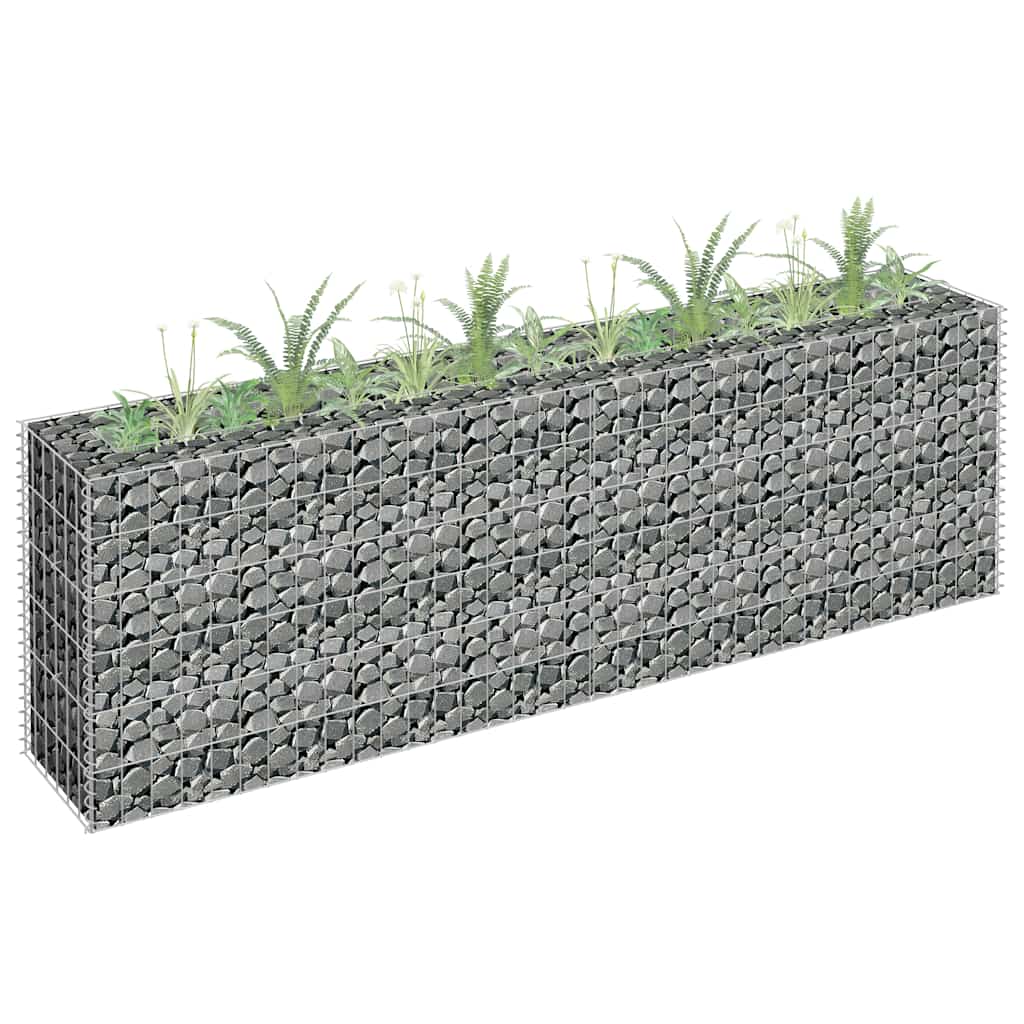 Gabionen-Hochbeet Verzinkter Stahl 450×30×60 Cm