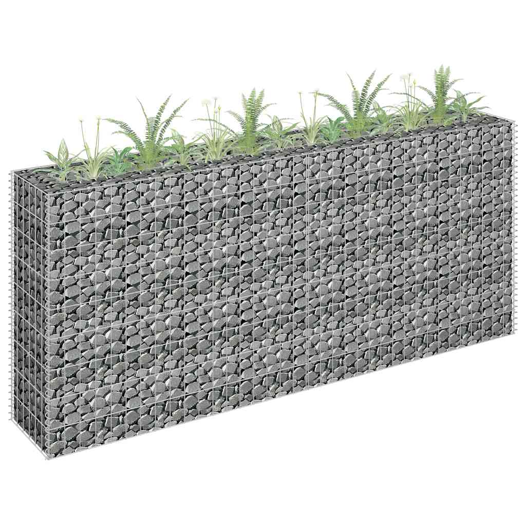 Gabionen-Hochbeet Verzinkter Stahl 450×30×60 Cm