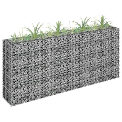 Gabionen-Hochbeet Verzinkter Stahl 450×30×60 Cm