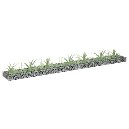 Gabionen-Hochbeet Verzinkter Stahl 450×30×60 Cm