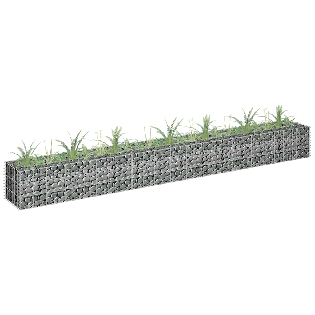 Gabionen-Hochbeet Verzinkter Stahl 450×30×60 Cm