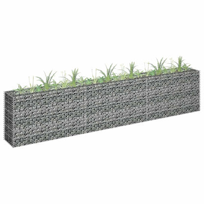 Gabionen-Hochbeet Verzinkter Stahl 450×30×60 Cm