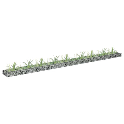 Gabionen-Hochbeet Verzinkter Stahl 450×30×60 Cm