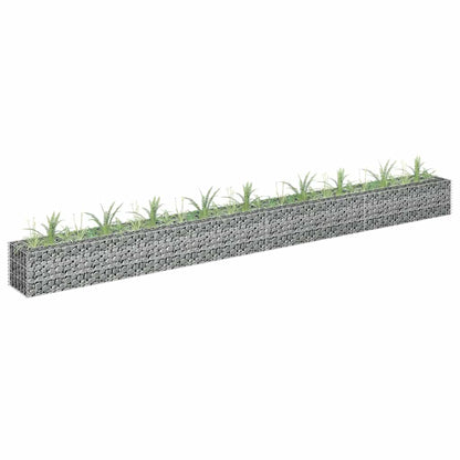 Gabionen-Hochbeet Verzinkter Stahl 450×30×60 Cm