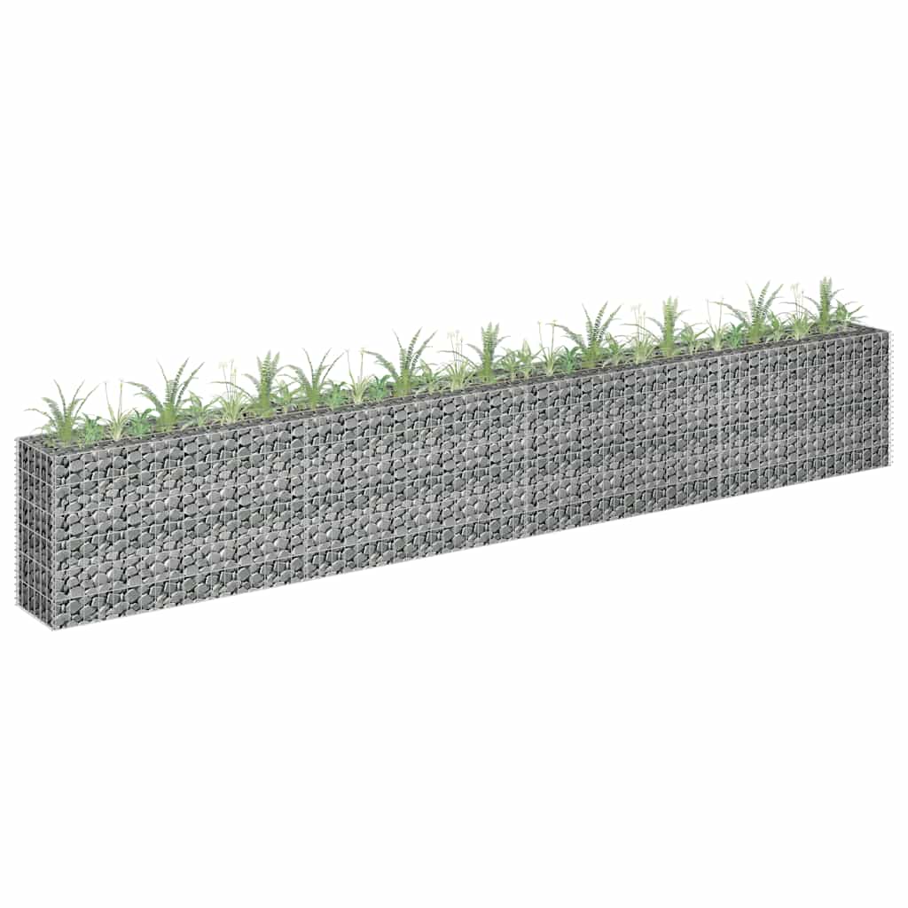 Gabionen-Hochbeet Verzinkter Stahl 450×30×60 Cm