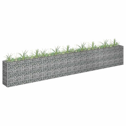 Gabionen-Hochbeet Verzinkter Stahl 450×30×60 Cm