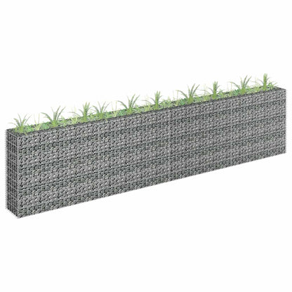 Gabionen-Hochbeet Verzinkter Stahl 450×30×60 Cm