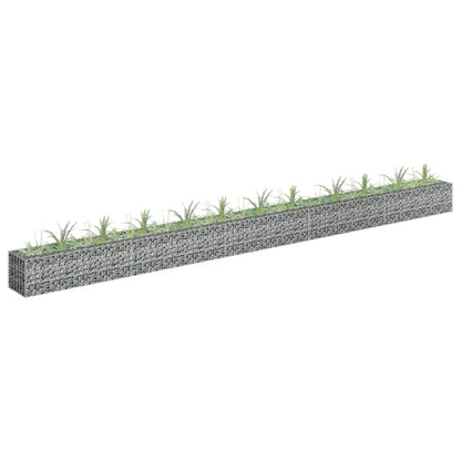 Gabionen-Hochbeet Verzinkter Stahl 450×30×60 Cm