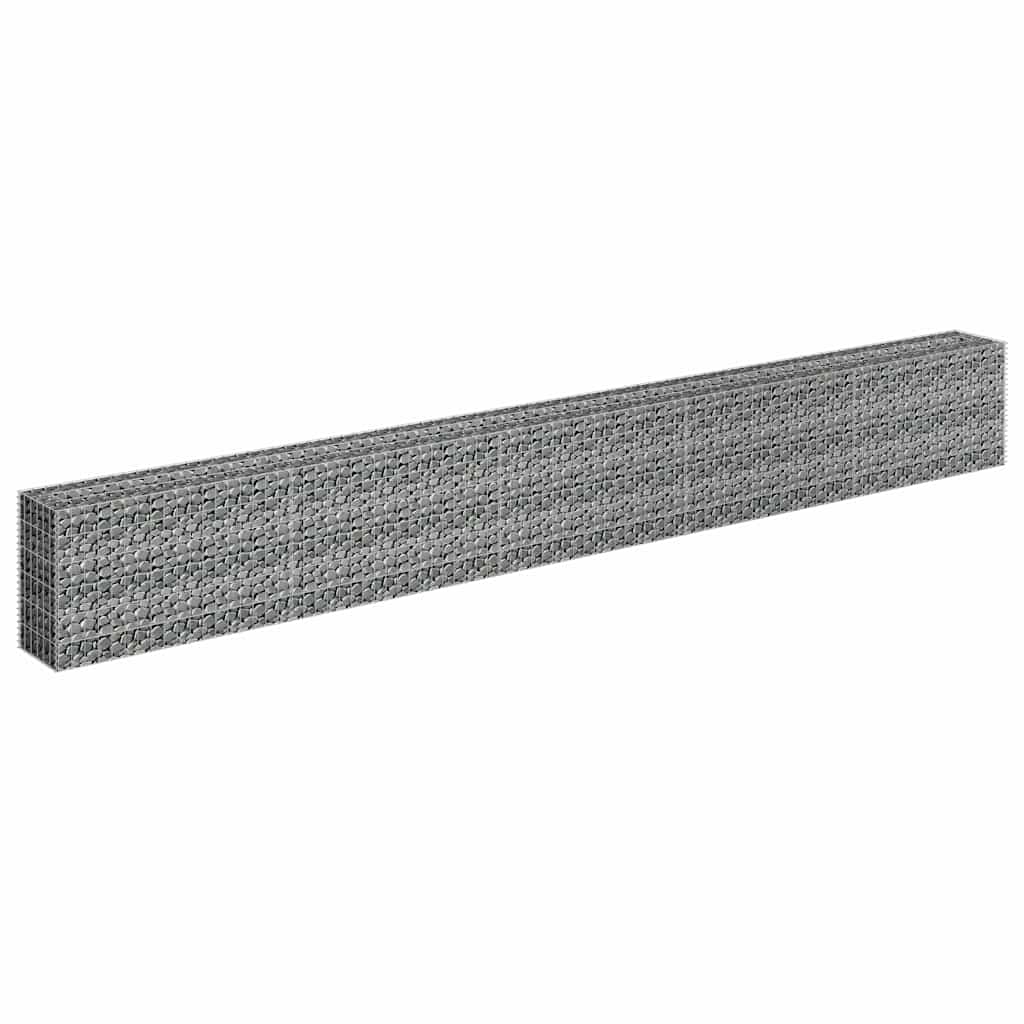 Gabionen-Hochbeet Verzinkter Stahl 450×30×60 Cm