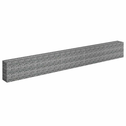 Gabionen-Hochbeet Verzinkter Stahl 450×30×60 Cm