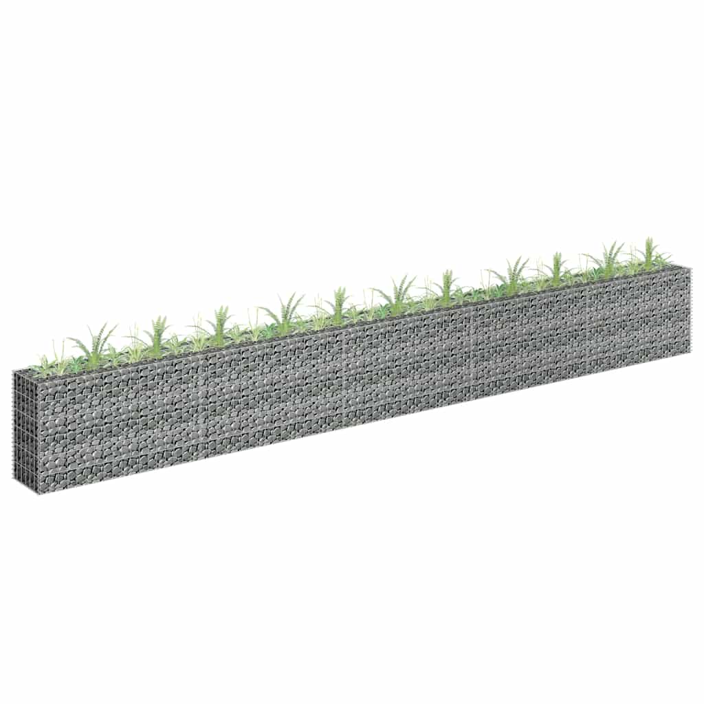 Gabionen-Hochbeet Verzinkter Stahl 450×30×60 Cm