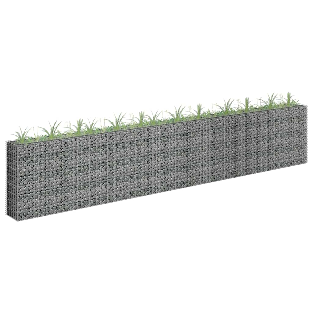 Gabionen-Hochbeet Verzinkter Stahl 450×30×60 Cm