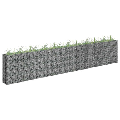 Gabionen-Hochbeet Verzinkter Stahl 450×30×60 Cm