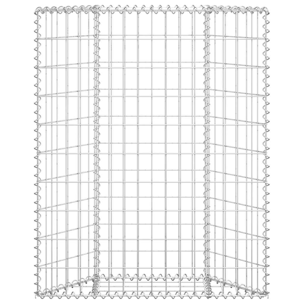 Gabionen-Hochbeet Trapezform Verzinkter Stahl