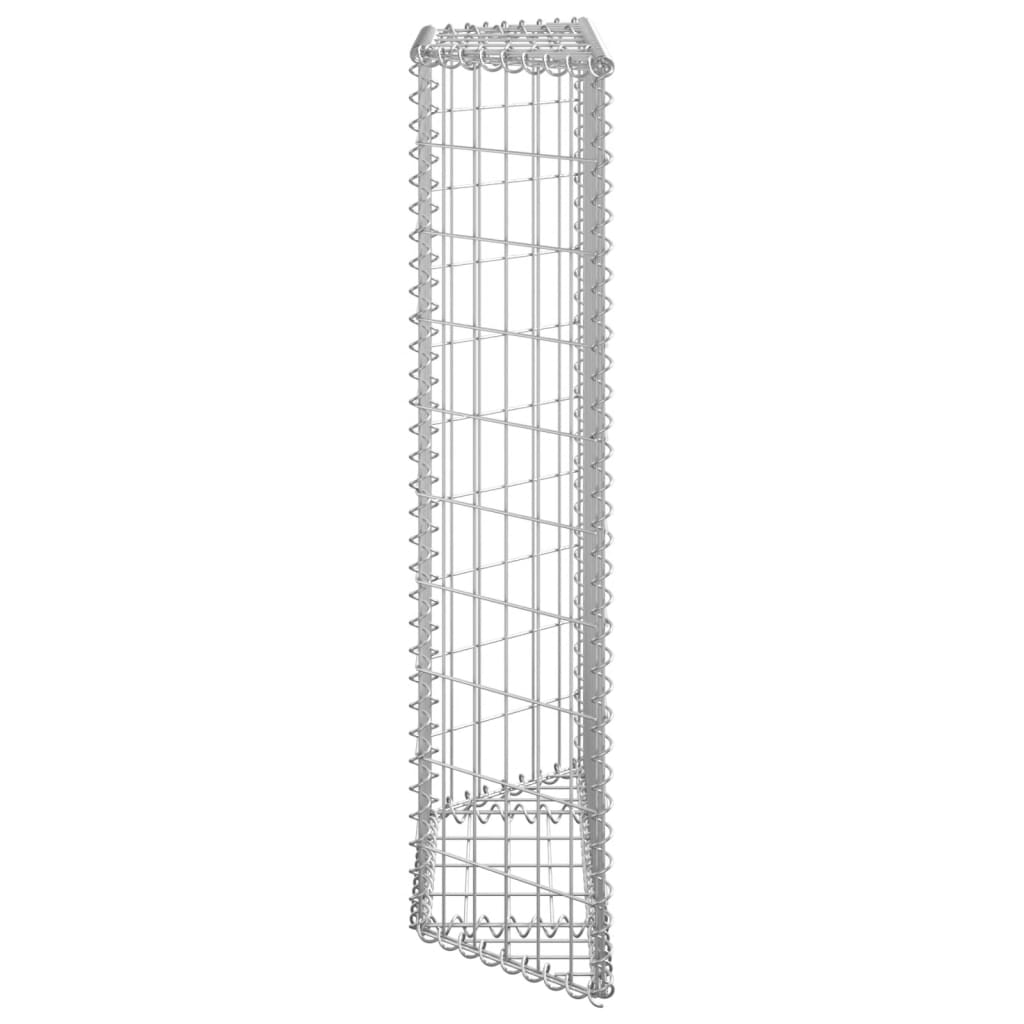 Gabionen-Hochbeet Trapezform Verzinkter Stahl
