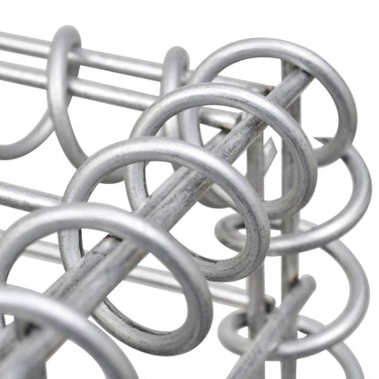 Gabionen-Hochbeet Trapezform Verzinkter Stahl