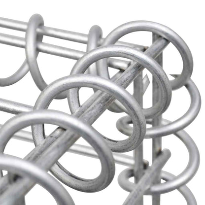 Gabionen-Hochbeet Trapezform Verzinkter Stahl