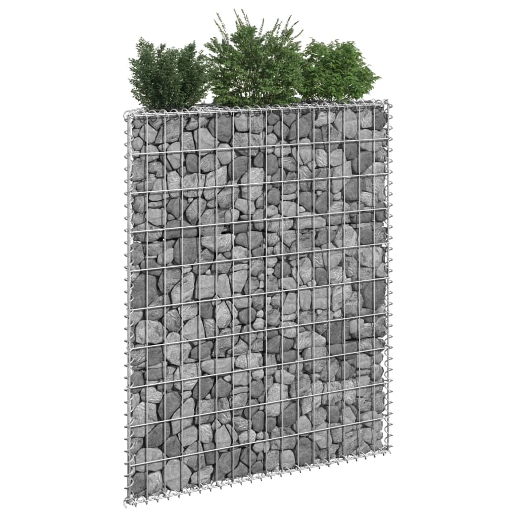 Gabionen-Hochbeet Trapezform Verzinkter Stahl