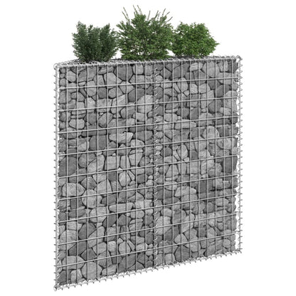 Gabionen-Hochbeet Trapezform Verzinkter Stahl