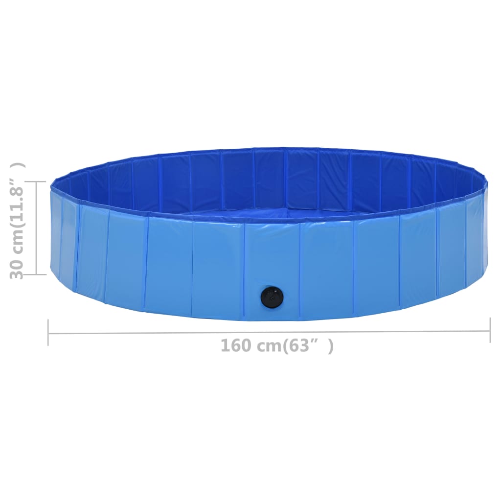 Hundepool Faltbar 160 X 30 Cm Pvc