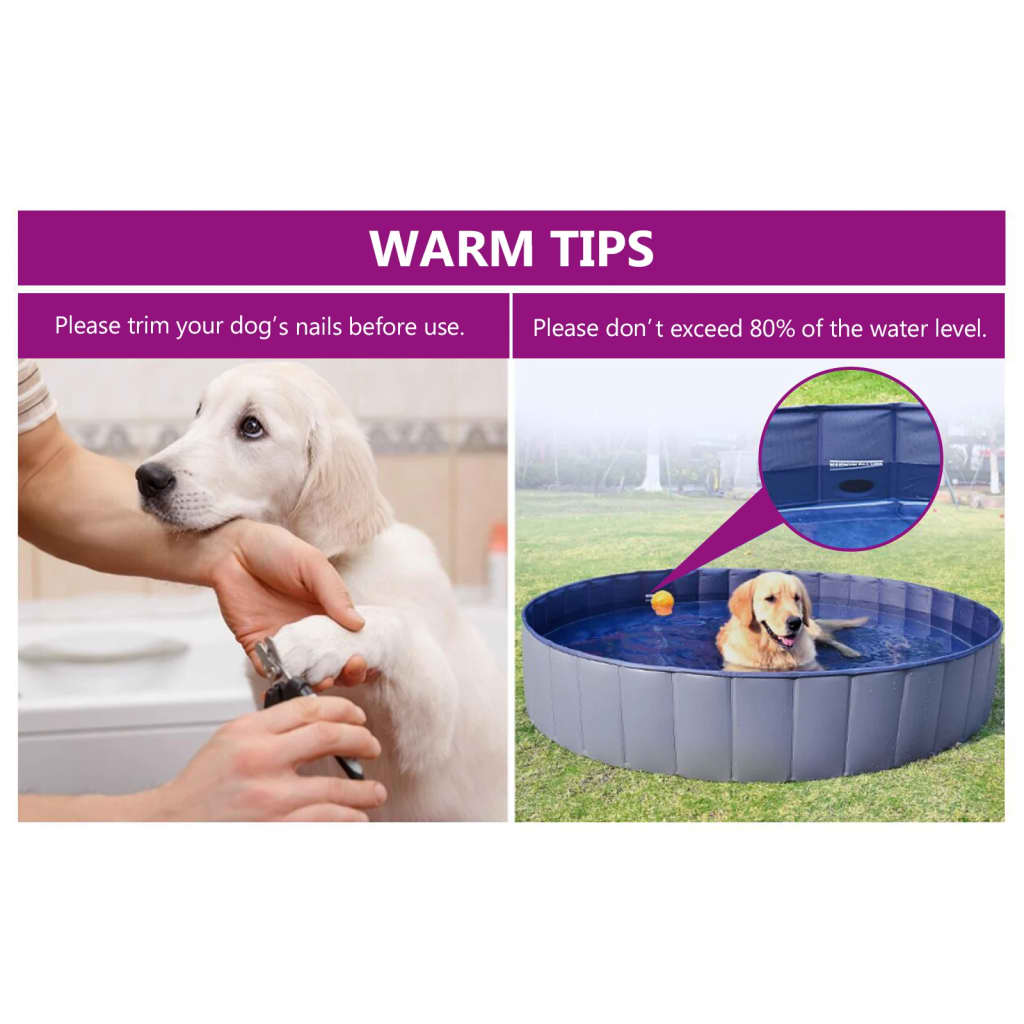 Hundepool Faltbar 160 X 30 Cm Pvc