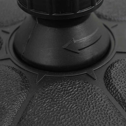 Sonnenschirmständer Sand/Wasser 15 L Schwarz
