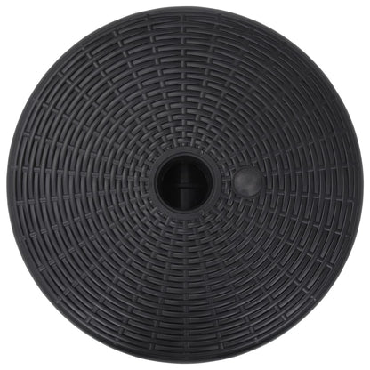 Sonnenschirmständer Sand/Wasser 24 L Schwarz