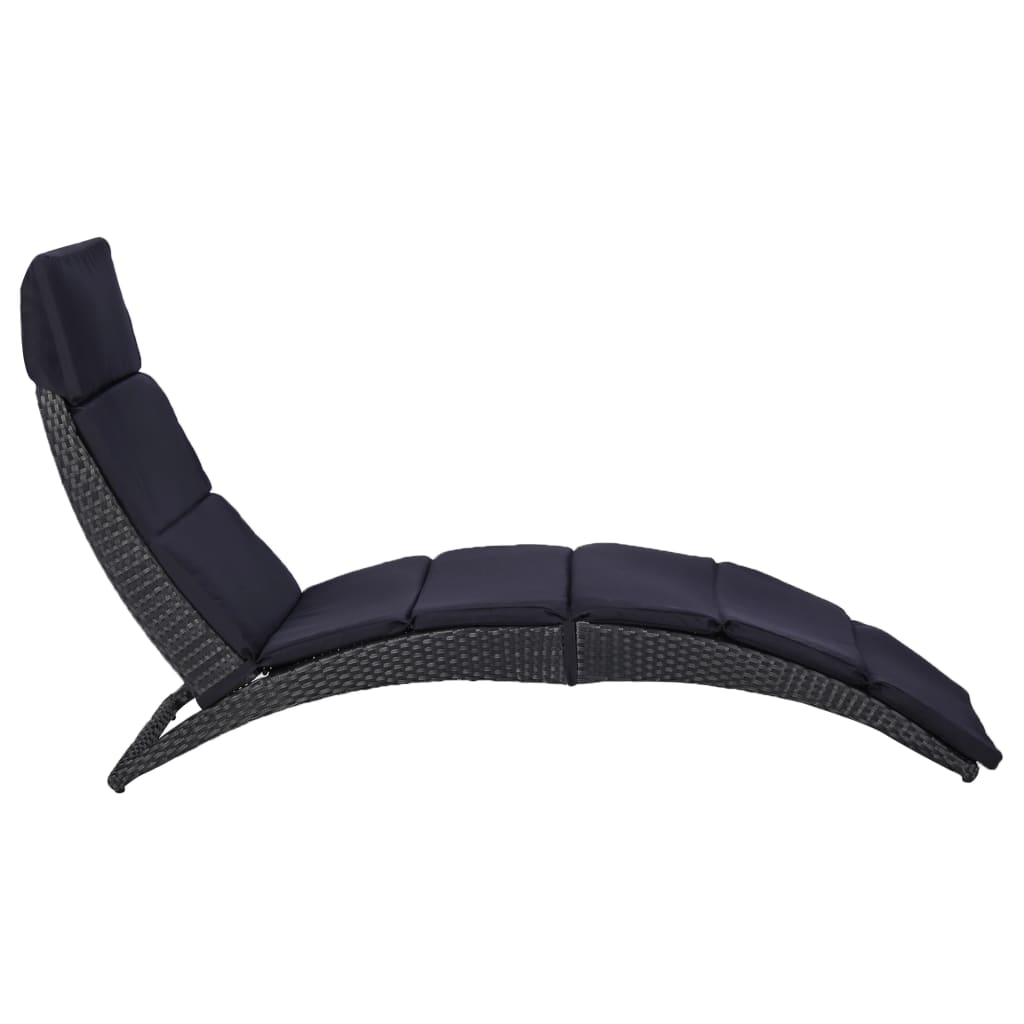 Sonnenliege Mit Auflage Poly Rattan