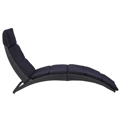 Sonnenliege Mit Auflage Poly Rattan