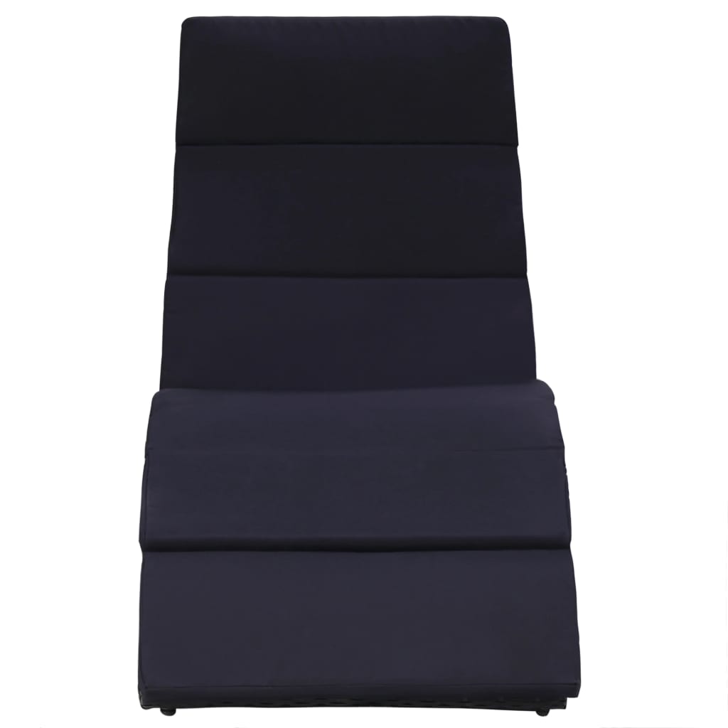Sonnenliege Mit Auflage Poly Rattan